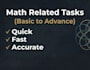 work on any math task or project