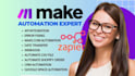 setup make,com automation,fix made com automation, make scenario make com expert