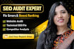 fix technical and on page SEO issues for google rankings