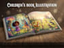 design children book illustrations, ai children book