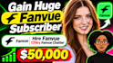 fanvue promotion, be yur fanvue chatter and manager gain paid fanvue subscribers