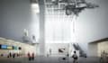 custom 3d airport masterplan,aviation hub render, cgi terminal hall,lobby design