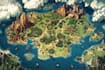 create event, tourist, and fantasy map illustration