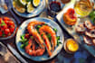 create food icons, illustrations