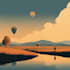 draw the landscape illustration