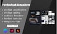design canva product technical datasheet brochure for electronic devices solar