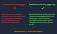 write high converting german landing page copy