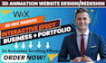 design 3d interactive wix website studio redesign wix 3d animated website 3d web