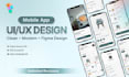 design mobile app UI UX in figma, app UI design and mobile UI design