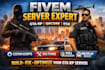 setup your fivem server, qbcore or esx, fix bugs and add custom scripts
