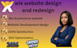 design and redesign your wix website with ranking SEO