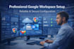 setup google workspace with domain, dns and secure email