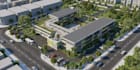 design 3d architectural rendering,secondary school campus,kindergarten classroom