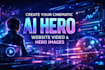 cinematic ai website hero video for your landing page ai website video