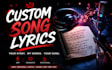 custom song lyrics with emotion and creativity