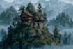 make a fantasy landscape illustration