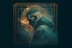 create a modern electronic music album cover