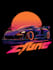 design car and racing logo