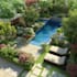 create a custom 2d landscape design with planting layout