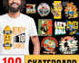 design custom t shirt skeleton skate logo