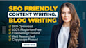 provide SEO blog writing, copywriting and content writing