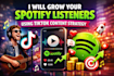 grow your spotify listeners using tiktok content strategy