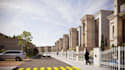 render residential townhouse community,master plan layout,real estate walkthough