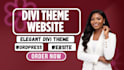 design or redesign elegant wordpress website with divi theme