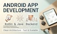 create android app with backend integration and api development