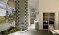 design small space 3d family store interior,dining area decor,bar counter render