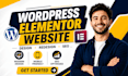 design redesign wordpress website development using elementor pro