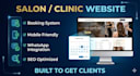 design salon spa or clinic website with booking system