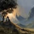 do stunning fantasy landscape, background illustration