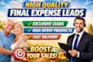 generate final expense leads final expense lead generation insurance leads