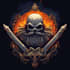 make fantasy logo title in dark theme