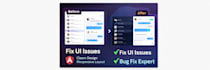 build responsive angular UI and fix frontend bugs