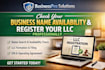 check your business name availability and register your llc professionally