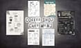 design blackboard style menu for your cafe