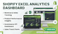 create a shopify ecommerce sales analytics dashboard in excel