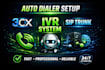 set p1 bot auto dialer system, IVR, sip trunk, 3cx