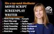 be your script writer for movie script writing, screenplay, feature film script