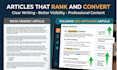 write high quality SEO articles and blogs within 24 hours