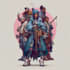 do group party character art, dnd party