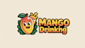 do woman mango drink mascot logo