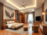 do visualization and interior design of hotel room