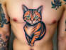 do custom cat pet tattoo design