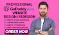 design or redesign godaddy website godaddy airo website ionos wix studio web com