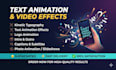 create kinetic typography, text animation, and video effects
