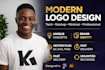 design a modern tech startup logo using figma and adobe illustrator