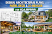 design architectural plans, patio, deck and 3d render for hoa approval